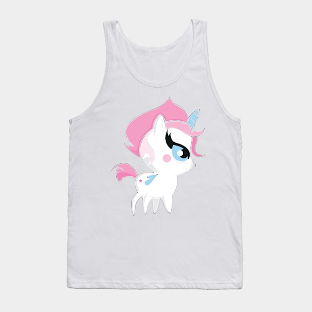 Baby unicorn Tank Top by snowshade